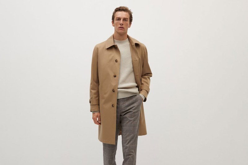 Man wearing Mango clothing.