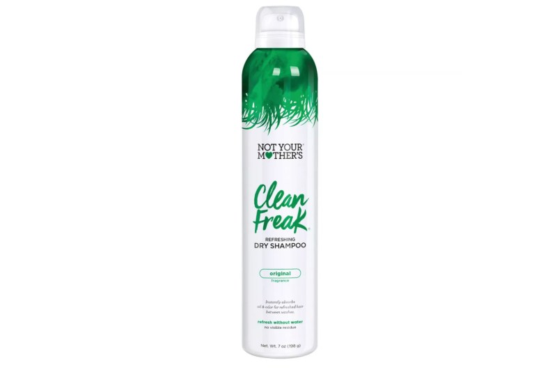 A bottle of Clean Freak from Not Your Mother's on white background.