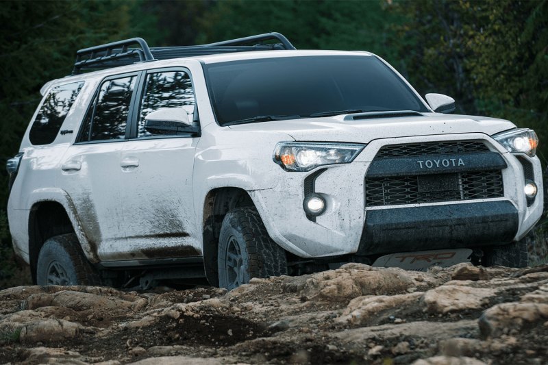 Toyota 4Runner TRD Pro on a rocky trail.