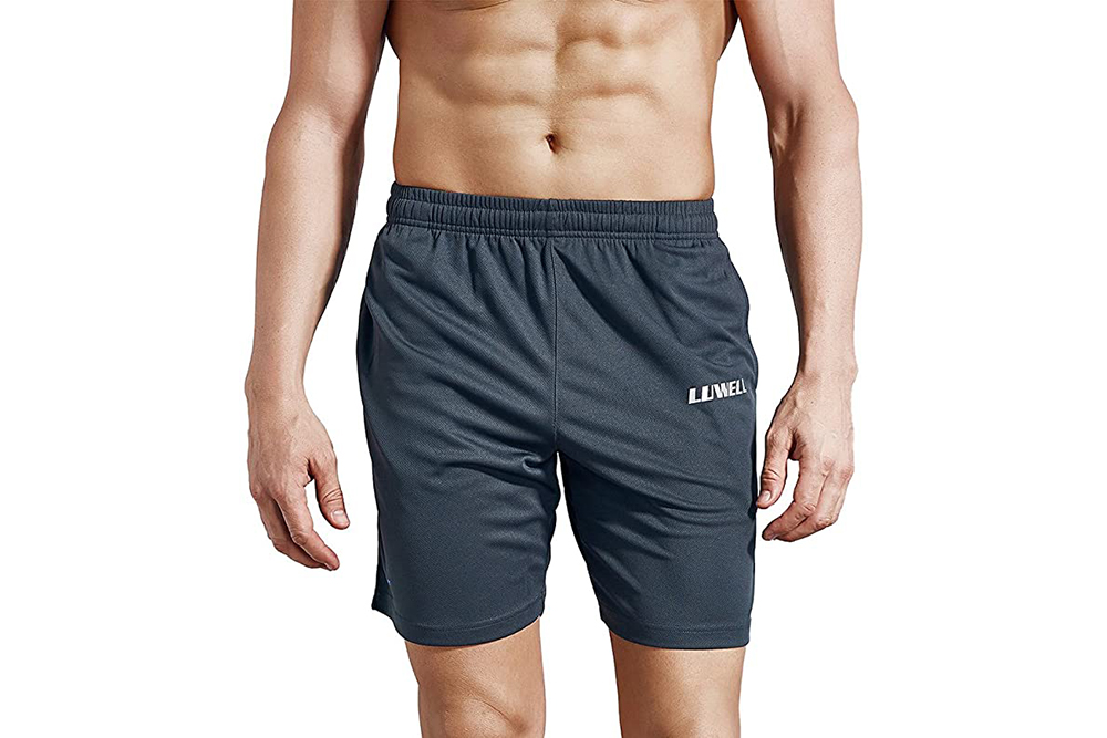 Running Shorts Men Outdoor Invisible Zipper Pocket Training Activewear 91401 
