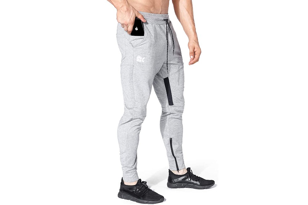 MAGNIVIT Men's Lightweight Sweatpants Loose Fit Open Bottom Mesh