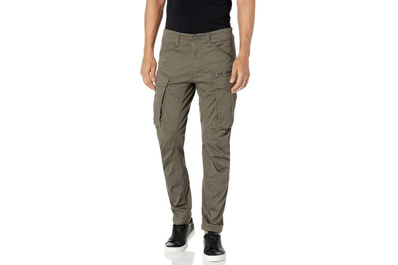 Wrangler Authentics Men's Relaxed Fit Stretch Cargo Pant, Olive at   Men's Clothing store