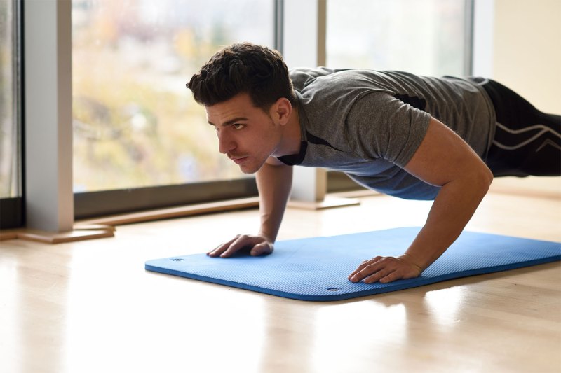 A man doing pushups