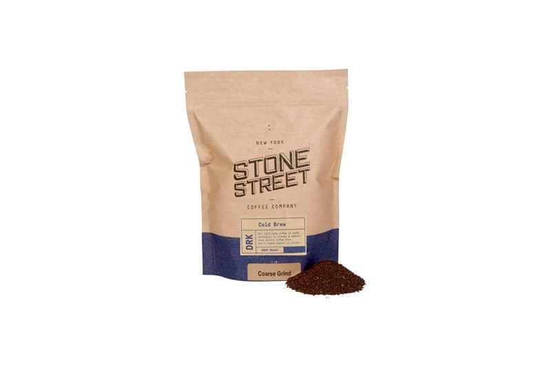 A bag of Stone Street coffee beans.