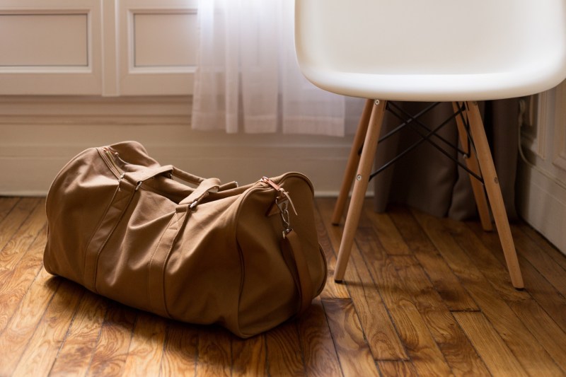 Travel Duffel Bag in Hotel Window