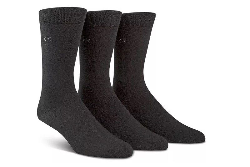 Three Calvin Klein Flat Knit Socks.