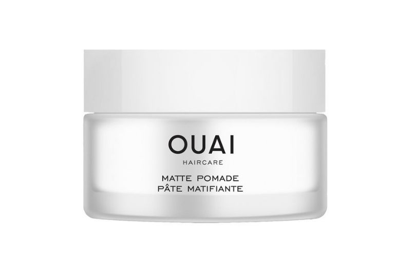 OUAI Matte Pomade on a white backdrop.