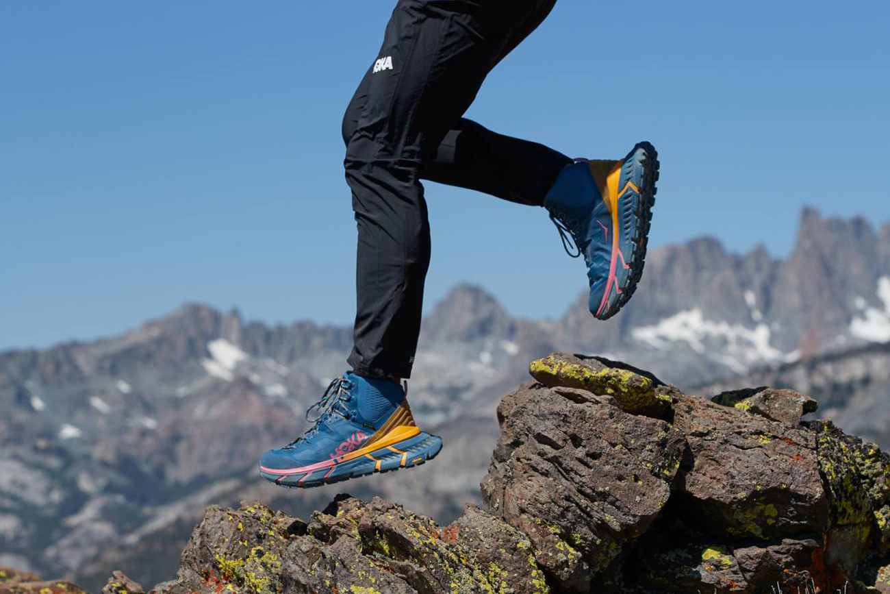 Hoka running shoes lifestyle shot