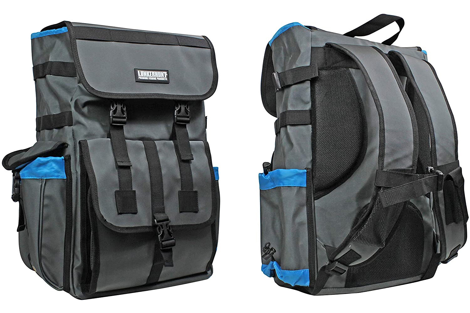 Lunkerhunt LTS Tackle Backpack on a white studio background.