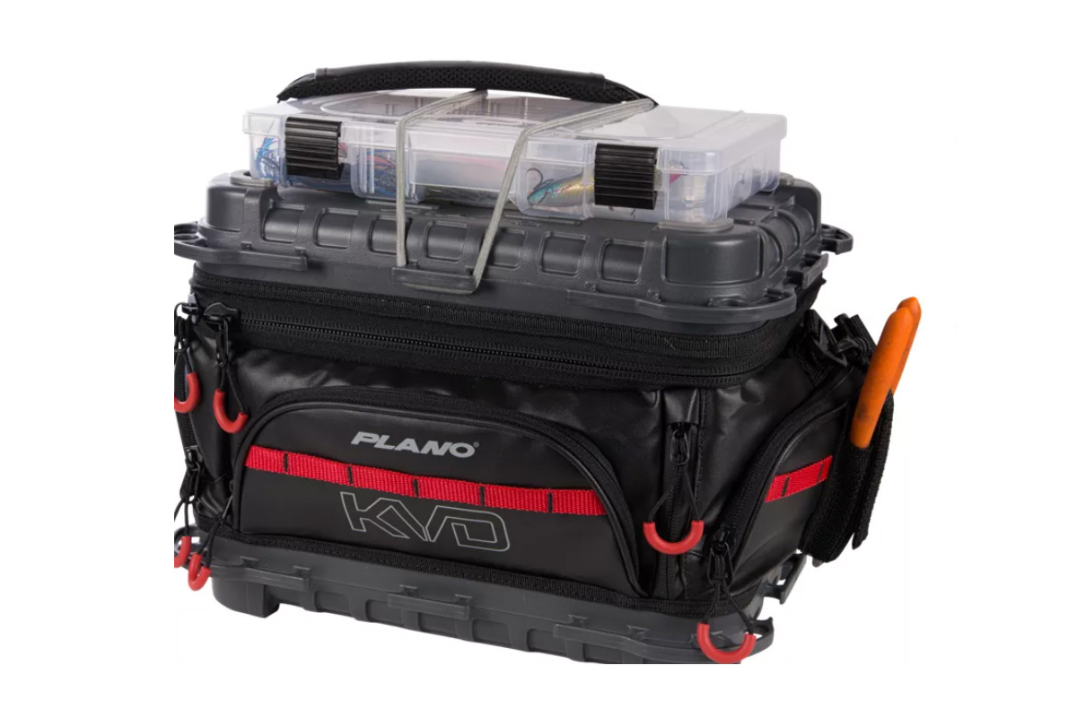 Plano Synergy KVD Signature Series 3700 Tackle Bag on a white studio background.
