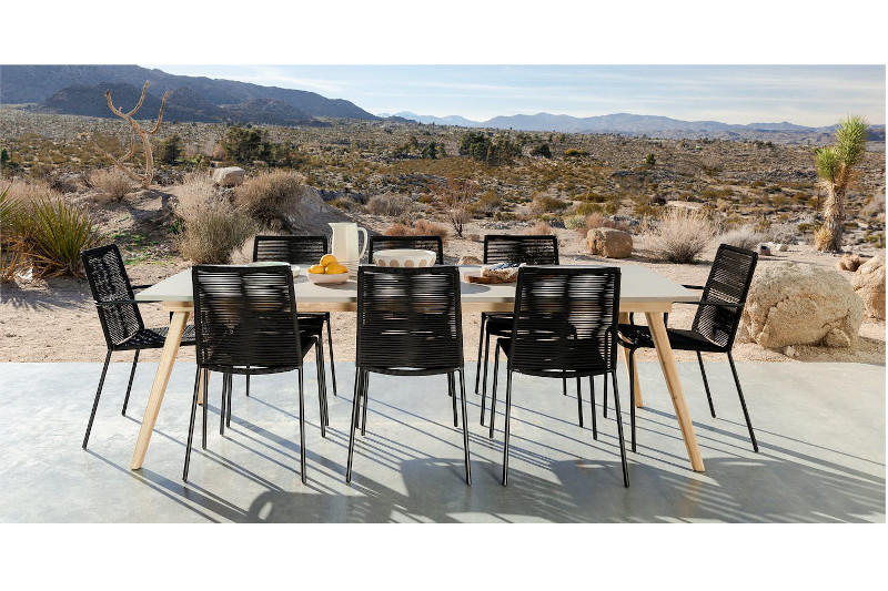 An Article furniture outdoor table set