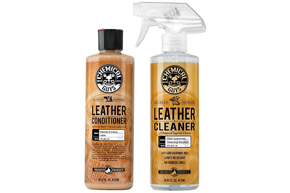 Chemical Guys Hol303 Leather Cleaner and Conditioner Care Kit