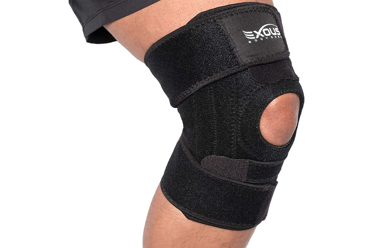 Running Hiking Knee Brace with Side Stabilizers Patella Gel Pads Silicone Non Slip Knee Support Adjustable Breathable Wrap Knee Support for Man Women Knee Pain Meniscus Tear,ACL,MCL,Arthritis 
