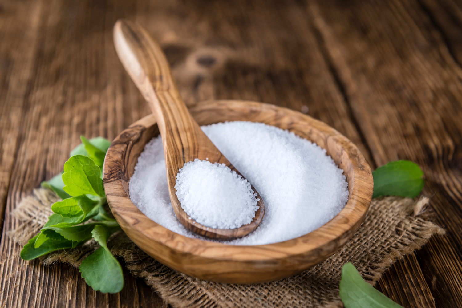 powdered stevia in a bowl