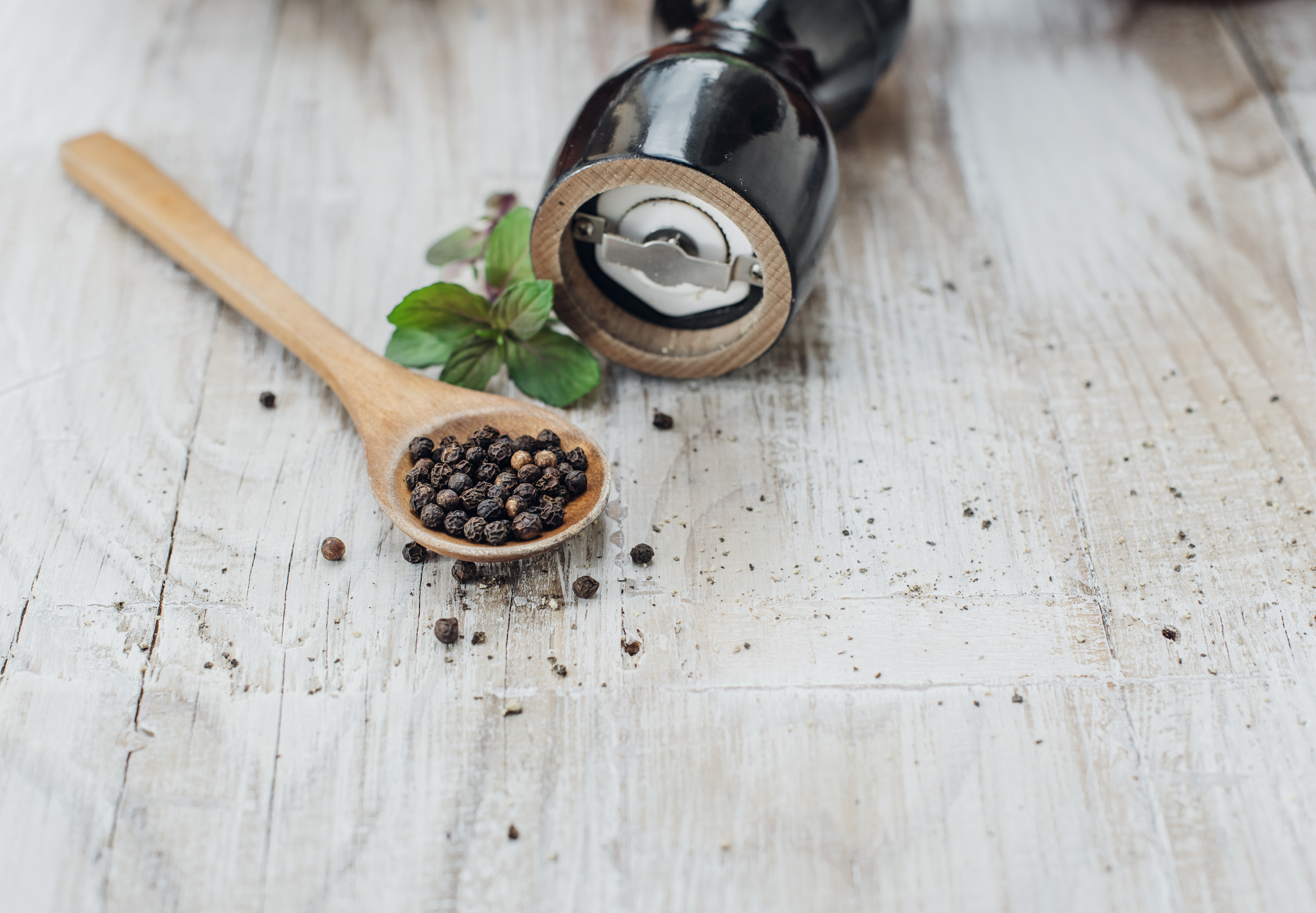 Contoured Mess-Free Salt Grinder