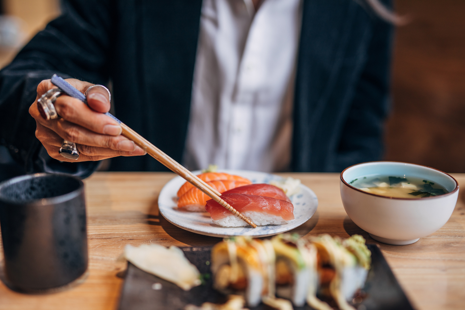 Using my most expensive Chopsticks for the first time