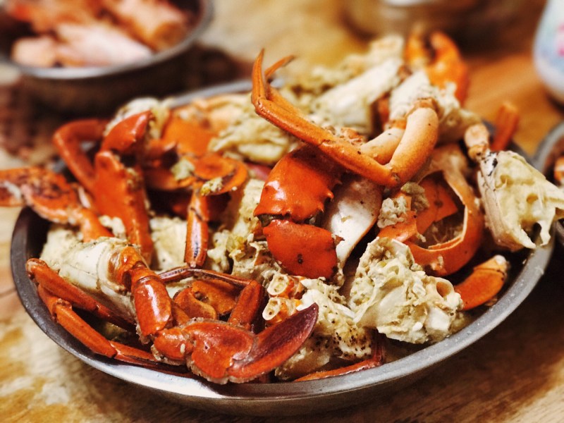 Close-up of crab legs