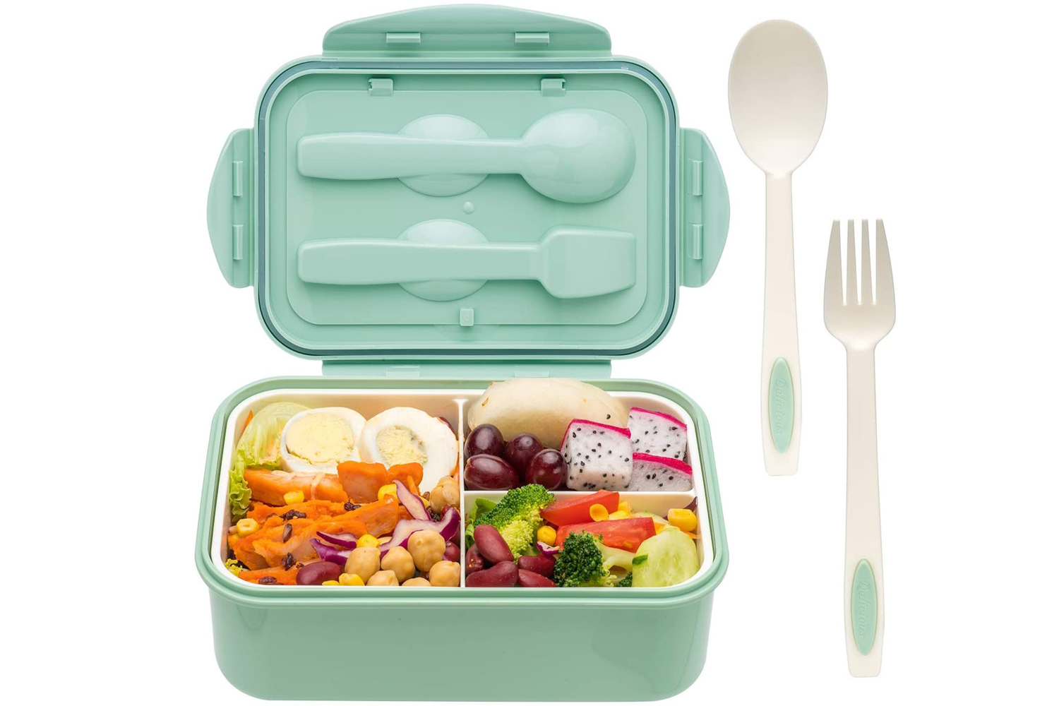 Greater Good. Stainless Steel Lunch Box with 3 Compartments - 1400 ml