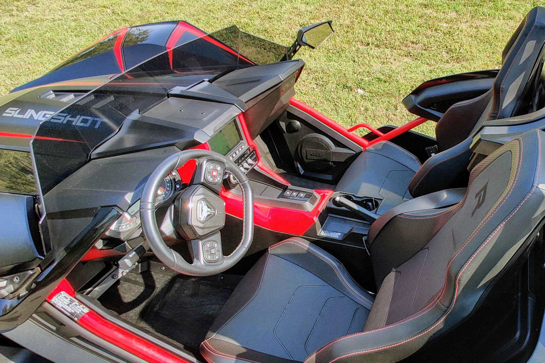 polaris slingshot r review cockpit