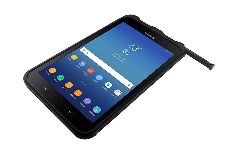Samsung Galaxy Tab Active 2 rugged tablet on a white background.