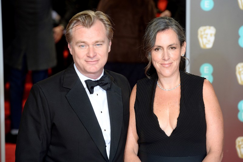 Christopher Nolan and wife, Emma Thomas at EE British Academy Film Awards - VIP Arrivals 2018