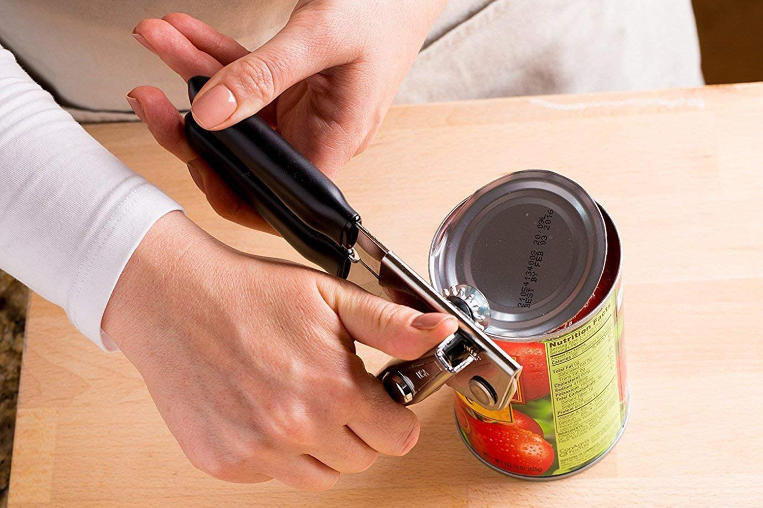 Choice Prep Standard Duty #10 Manual Can Opener with Stainless Steel Base