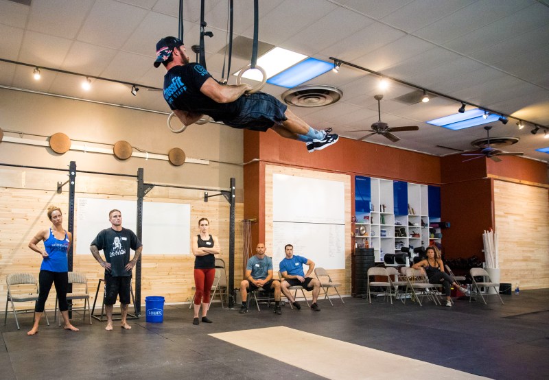 A CrossFit training class.