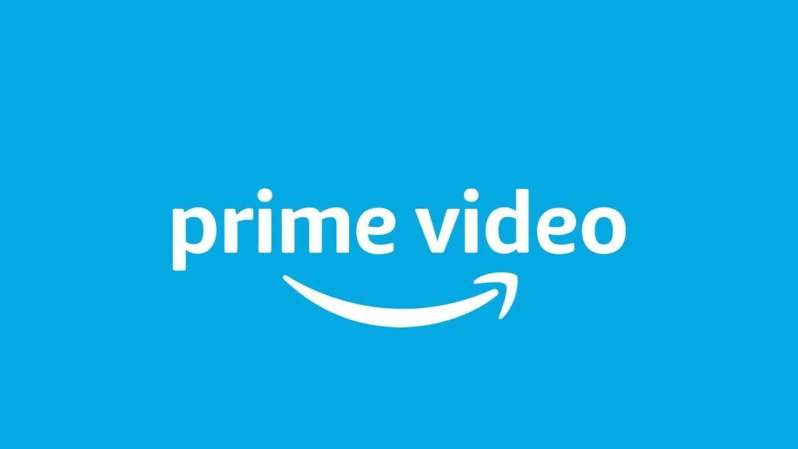 Amazon Prime Video logo on blue.