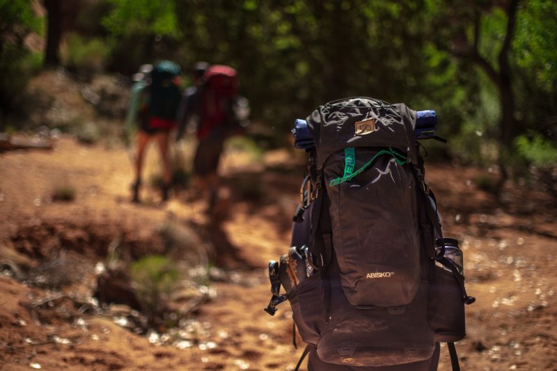 Backpack on a Hiking Trail