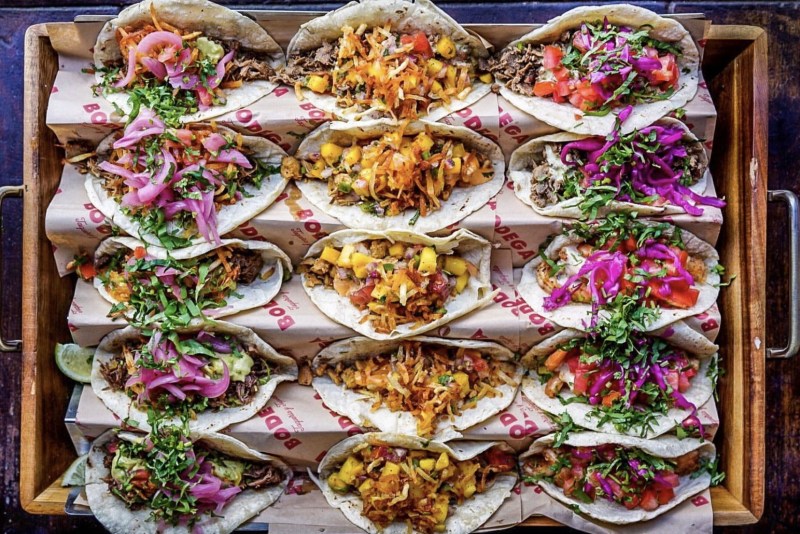 Your guide to the best Miami vacation - The Manual 20 Bodega Taqueria y Tequila, tray of tacos