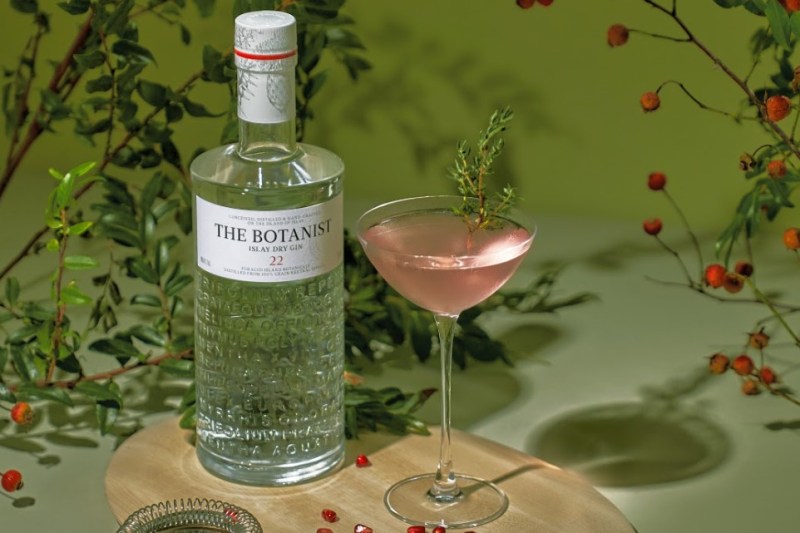 Botanist Pomegranate Martini