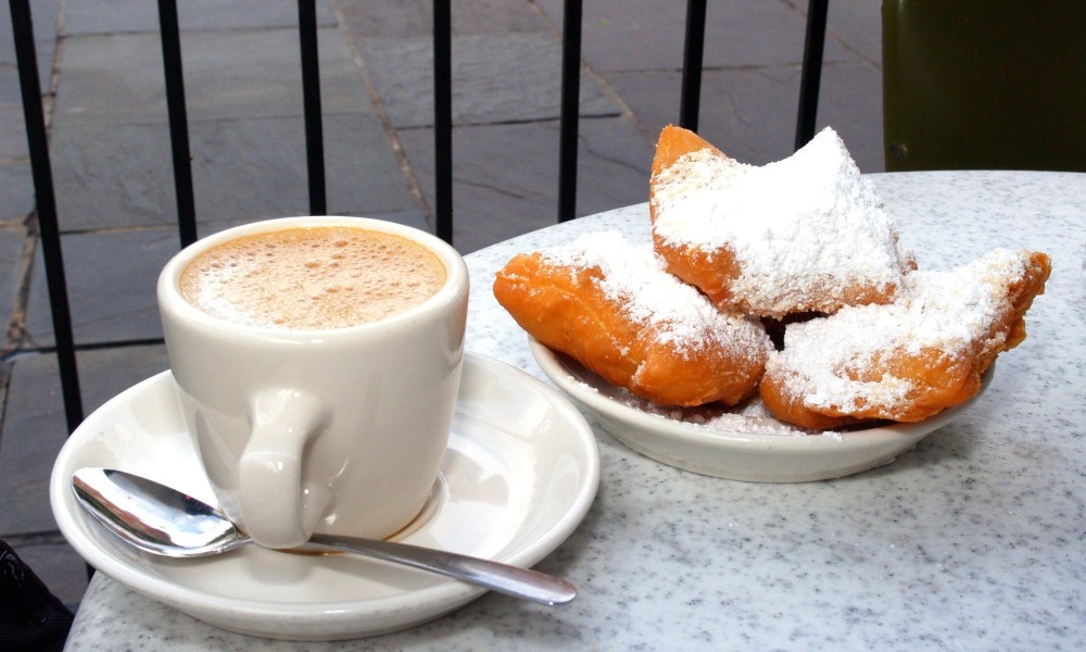 Chicory coffee and beignets