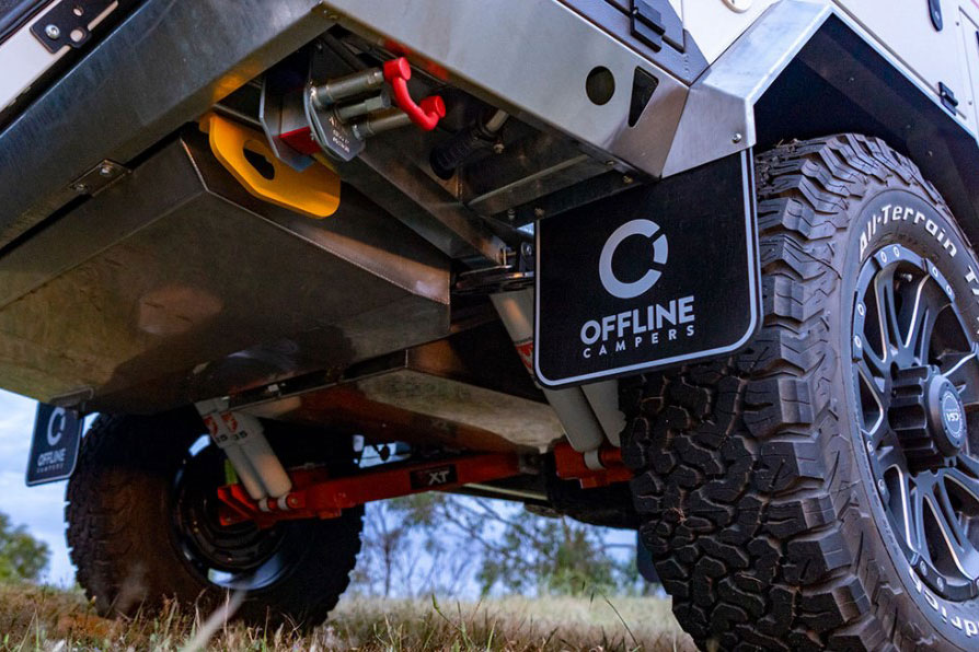 offline campers domino off road travel trailer undercarriage