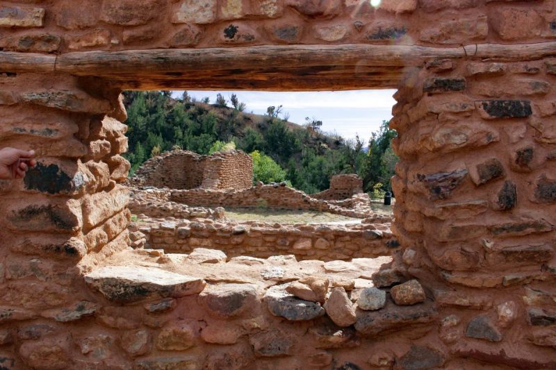 Mission ruins in New Mexico.