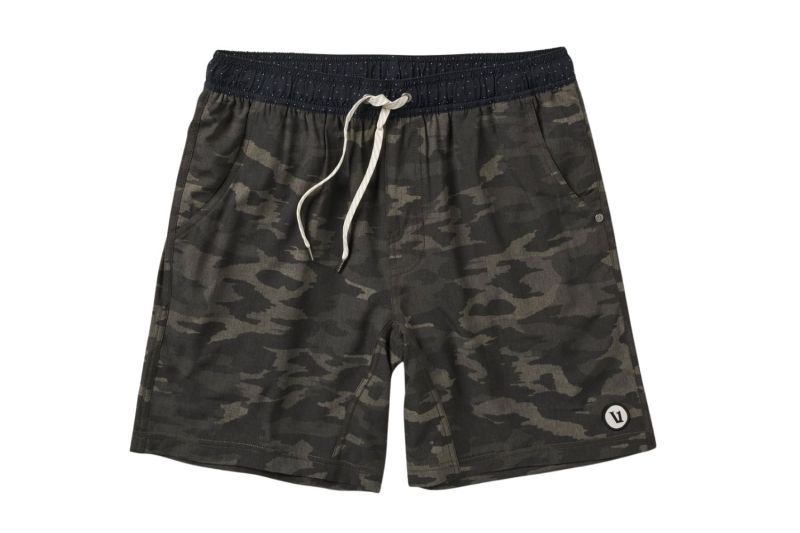 A Vuori Camo Short against blank background.