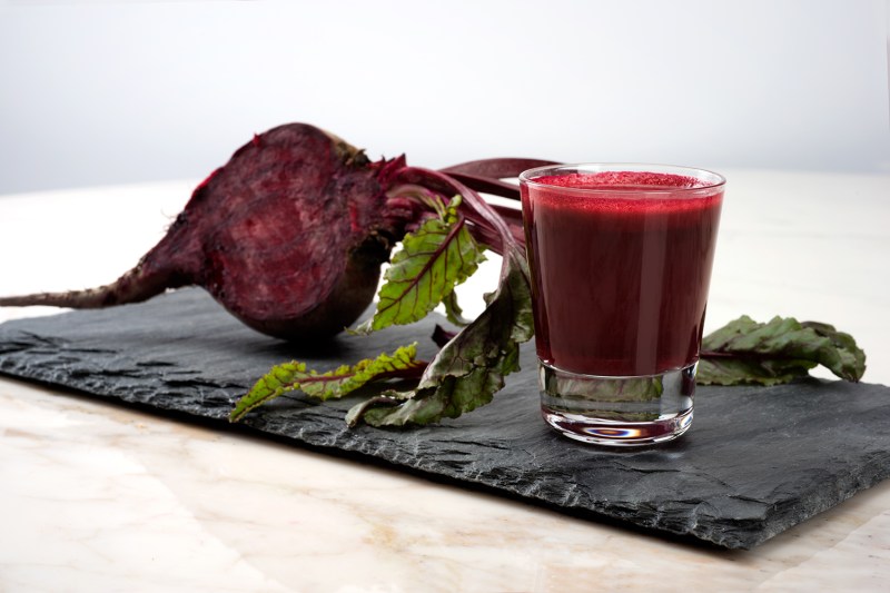 Bees with beet juice