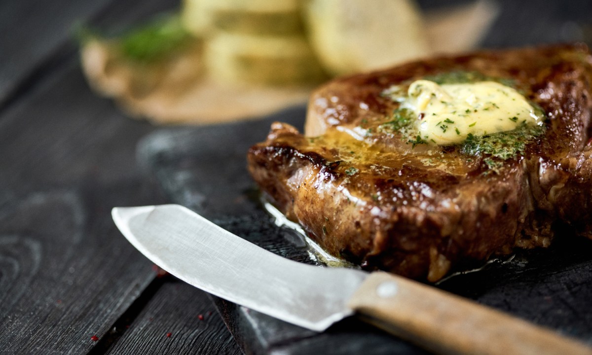 Beef steak with garlic butter
