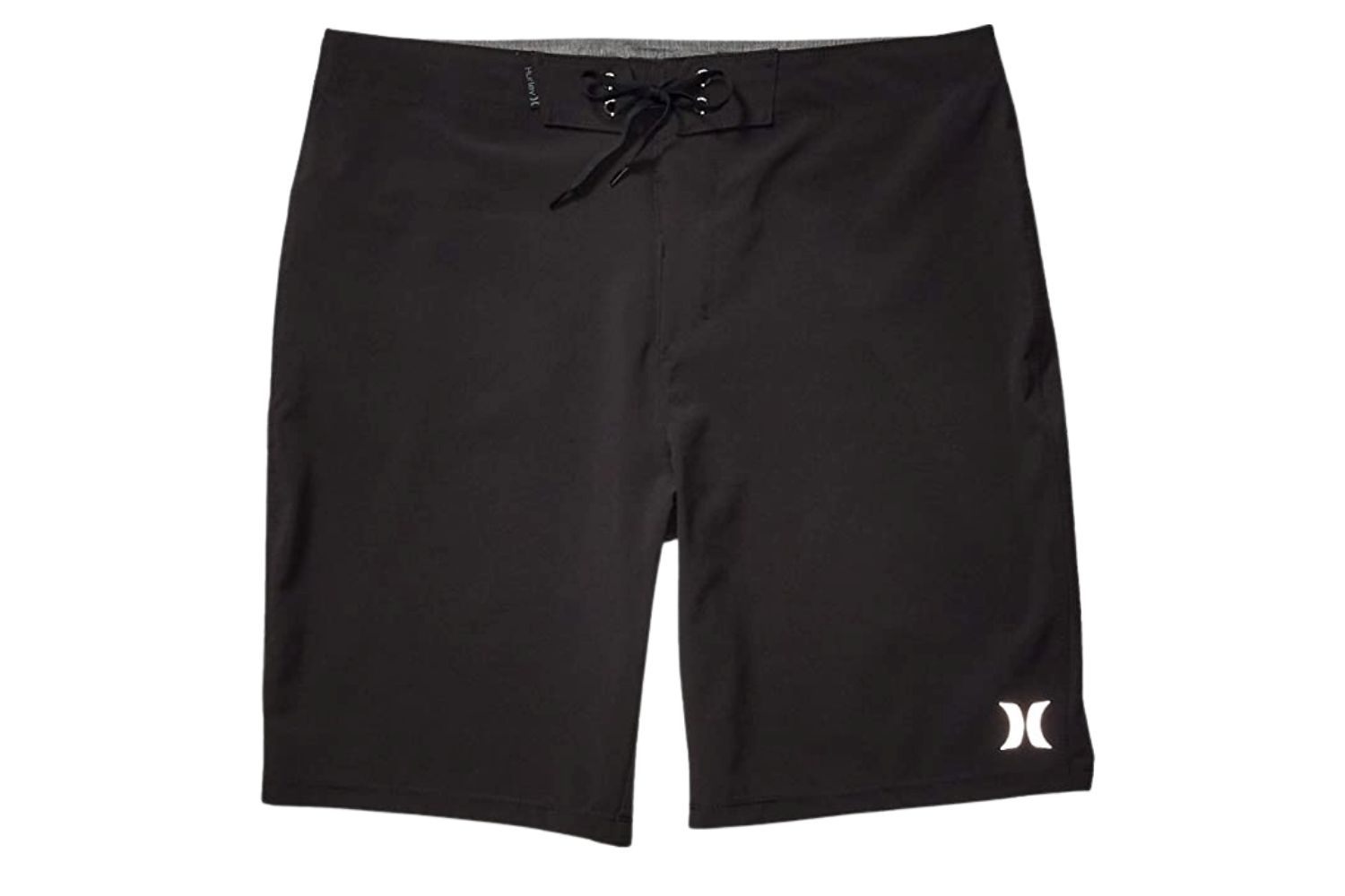 Hurley Boardshort in black color on a white background.