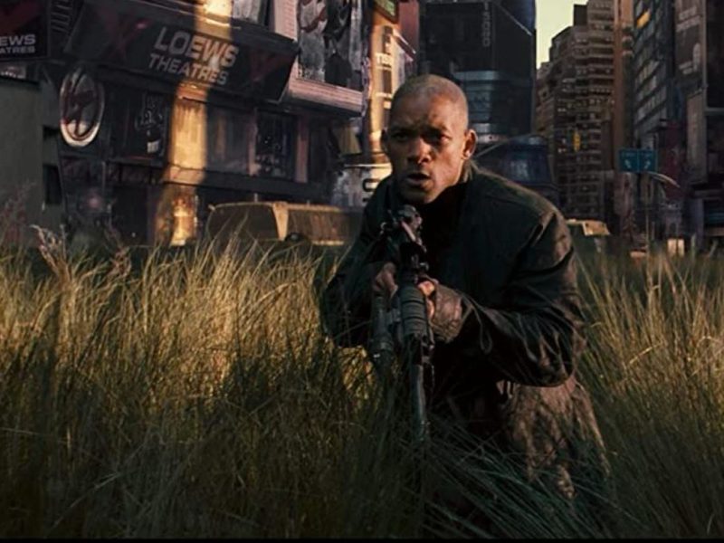 Will Smith wades in tall grass
