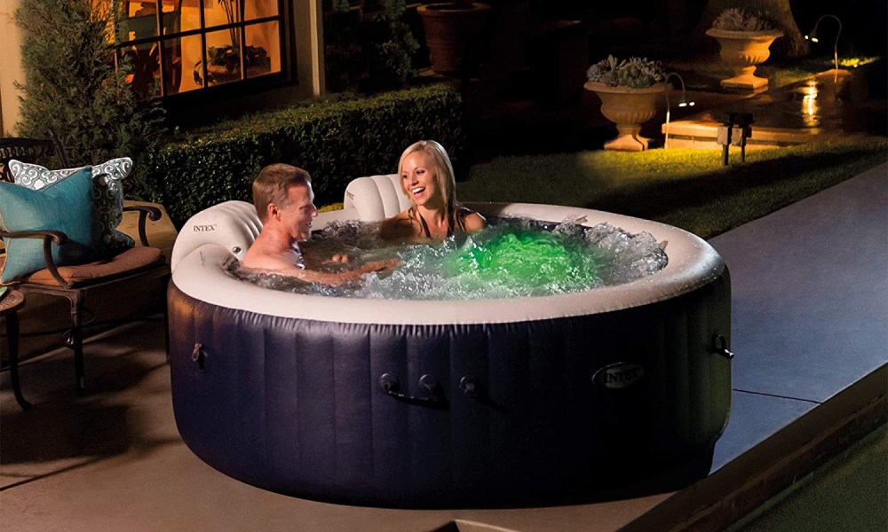 Intex PureSpa Plus Portable Inflatable Hot Tub