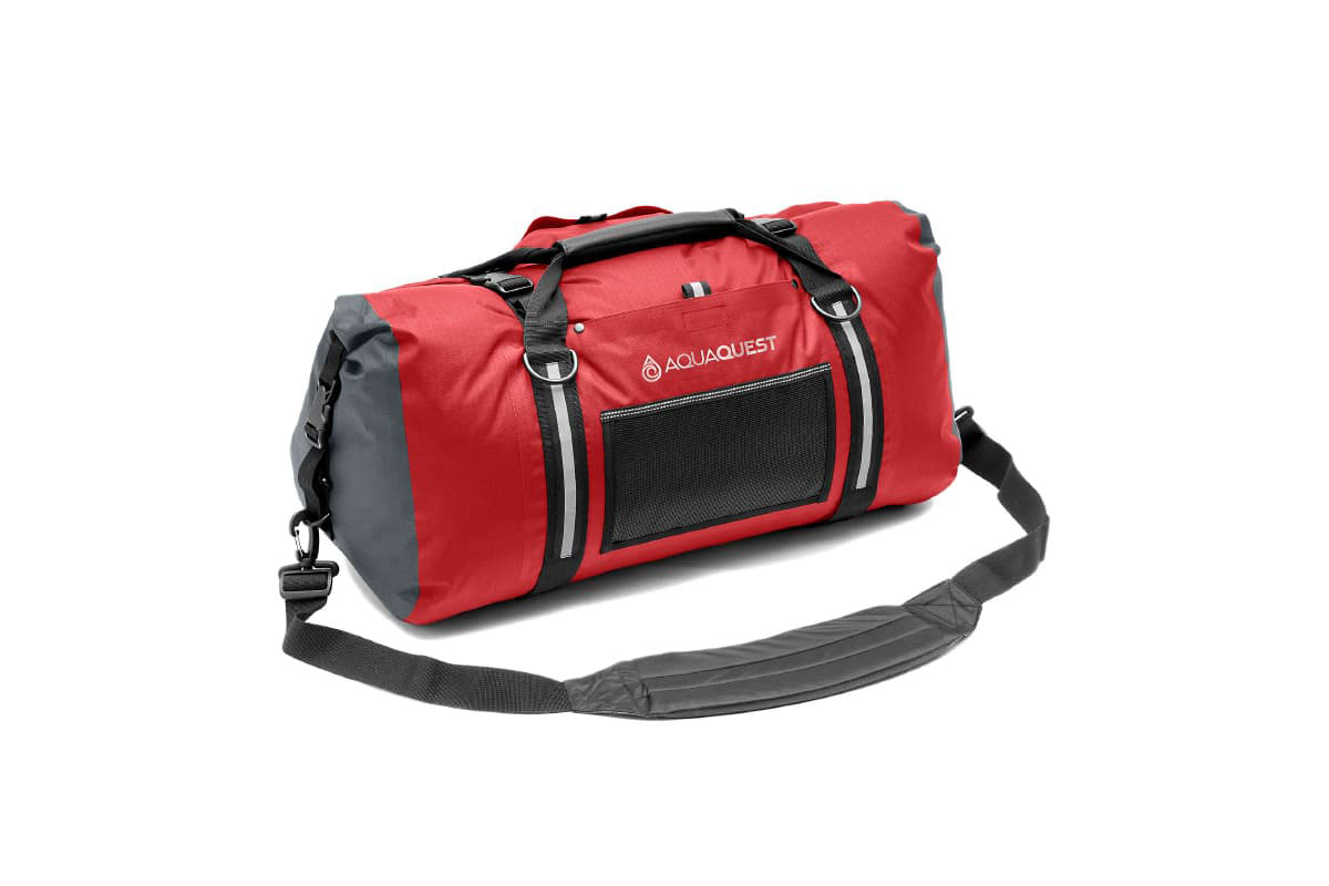 DB114 Waterproof Durable 65 Litre Tarpaulin Tough Duffle Bag Red or Black 