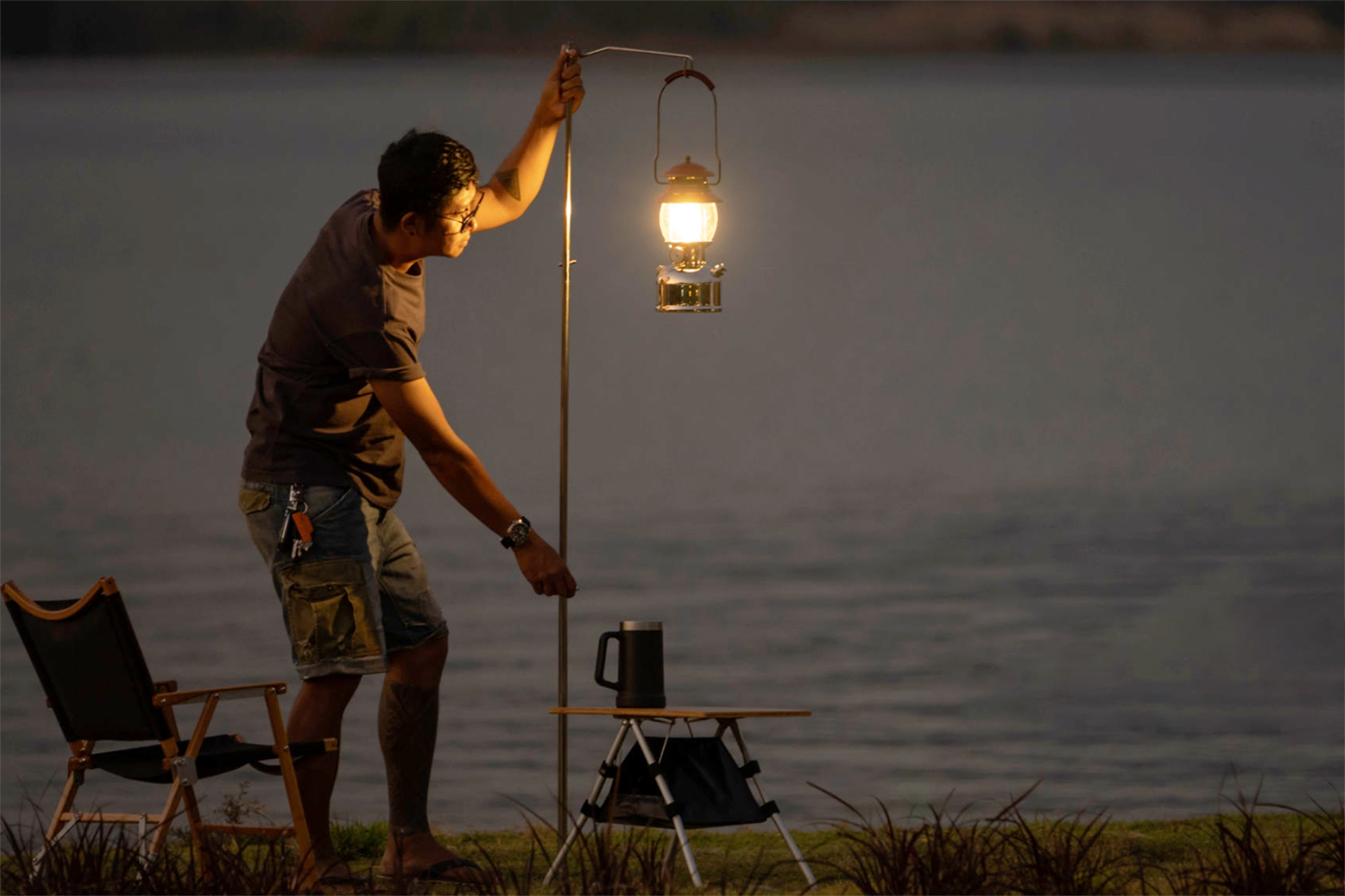 AYL LED Camping Lantern Rechargeable, Super Bright Lantern