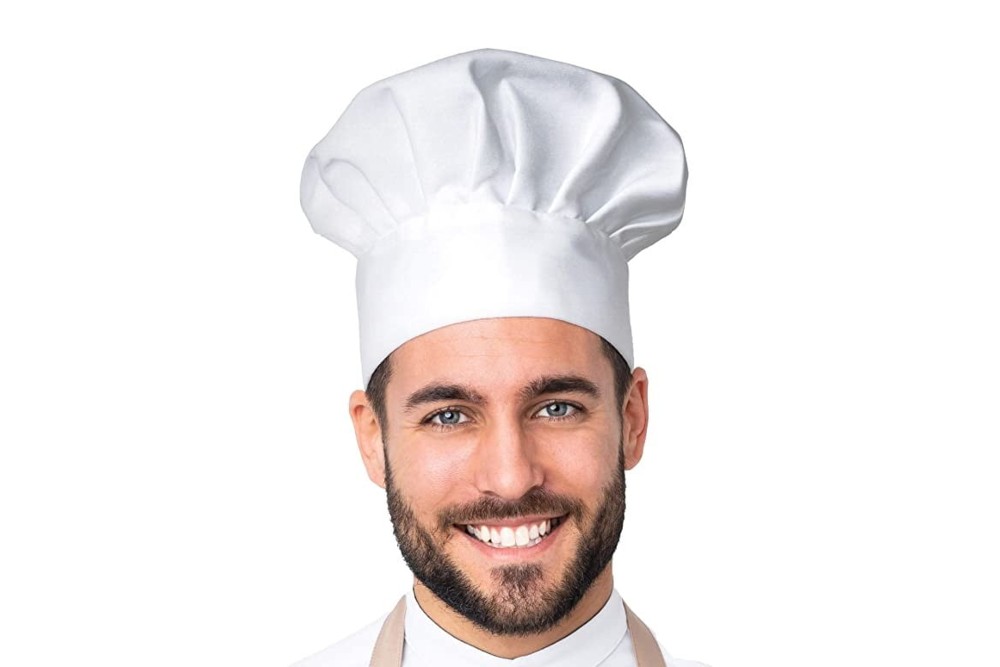 58cm 2020 NEW Premium Chef Baker Scull Caps white Black Hats Fit Most 