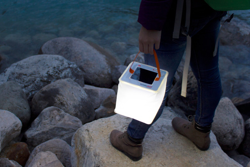 LuminAID PackLite Nova USB Solar Inflatable Light Lantern 75 Lumens
