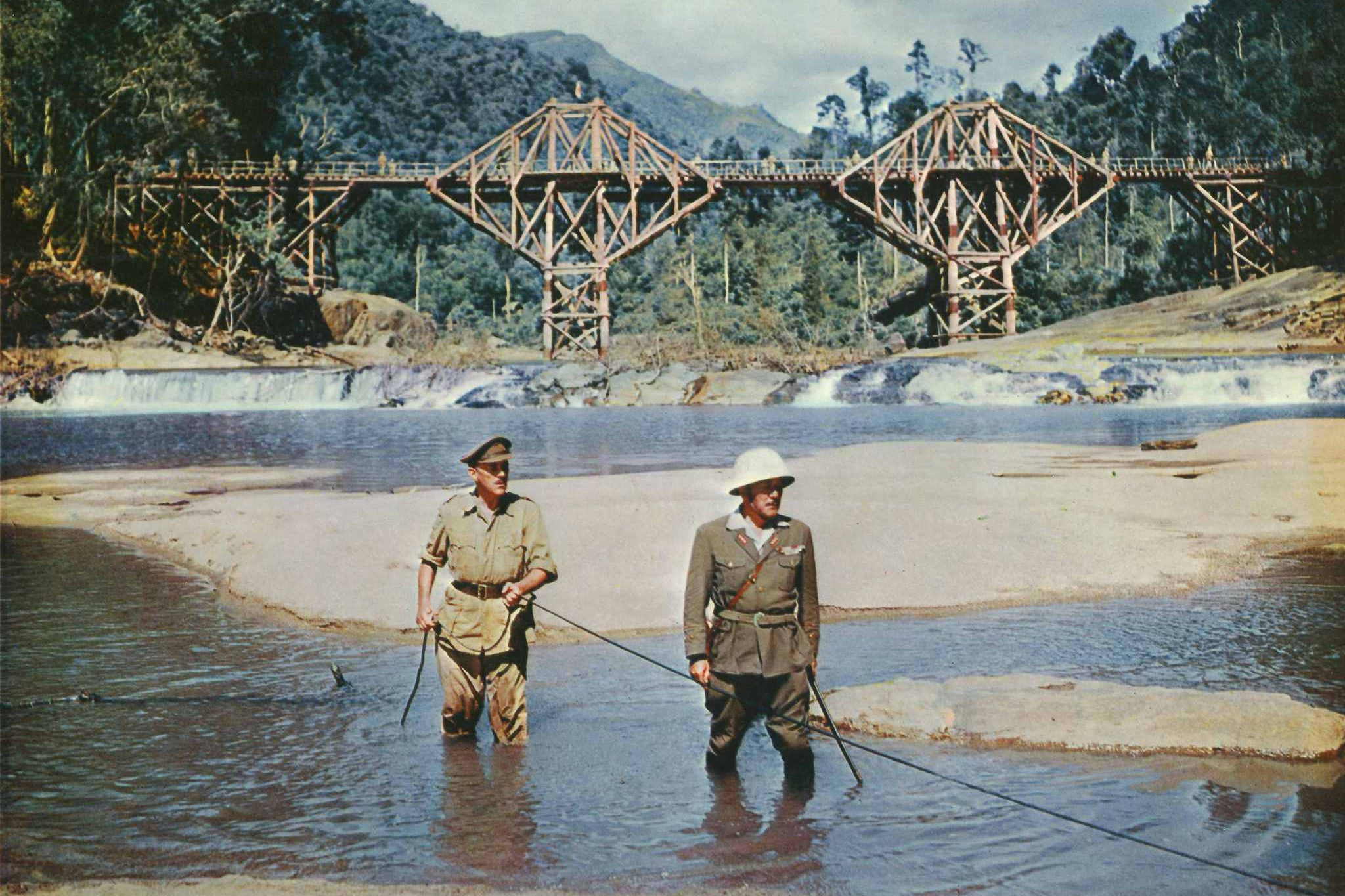 Colonel Nicholson (left) and Colonel Saito (right) in The Bridge on the River Kwai.