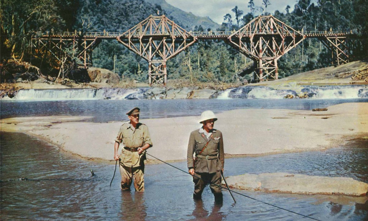 Colonel Nicholson (left) and Colonel Saito (right) in The Bridge on the River Kwai.