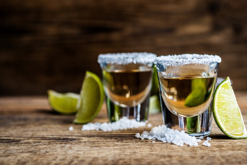 A couple of salted tequila shots.