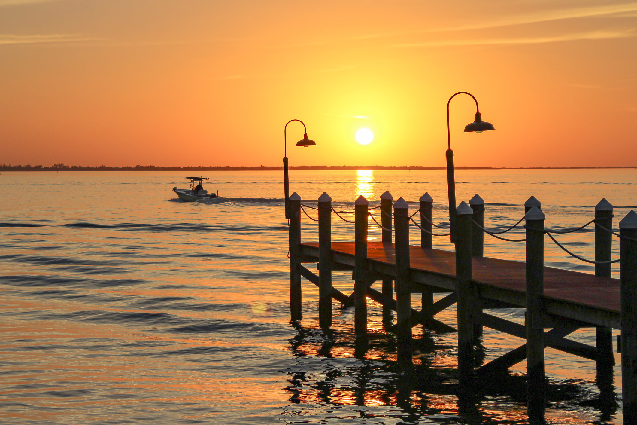 Sunset over Sanibel Island