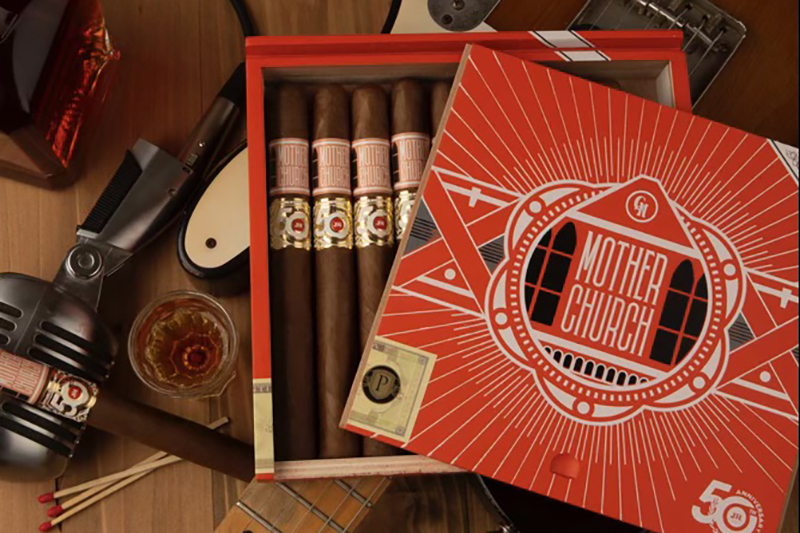 A box of Crowned Head Cigars