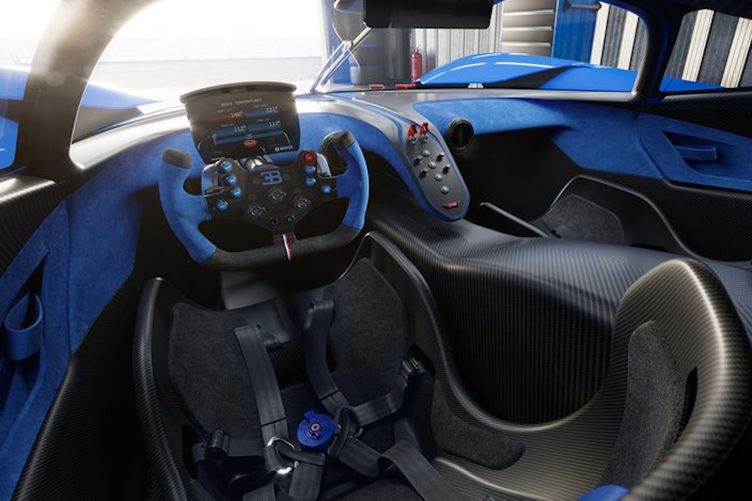 Bugatti Bolide Concept interior.